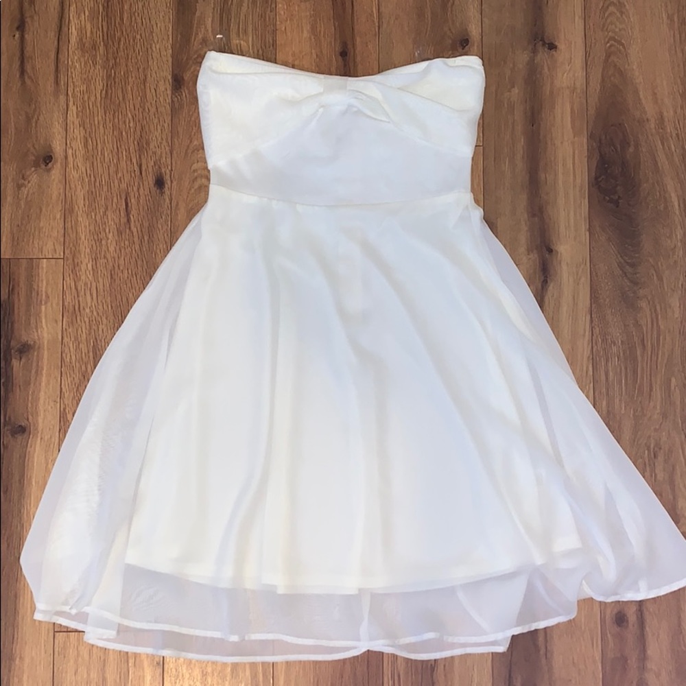 L.A. Hearts Pacsun Brand White Strapless Sun Dress